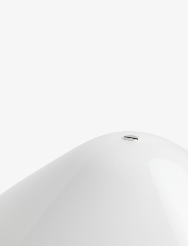 Pao mushroom-shape glass table lamp 35cm