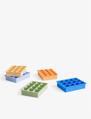 HAY: Extra-large square silicone ice cube tray
