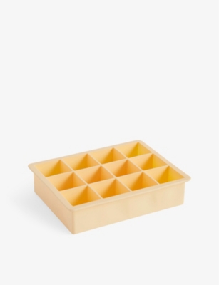 HAY: Extra-large square silicone ice cube tray