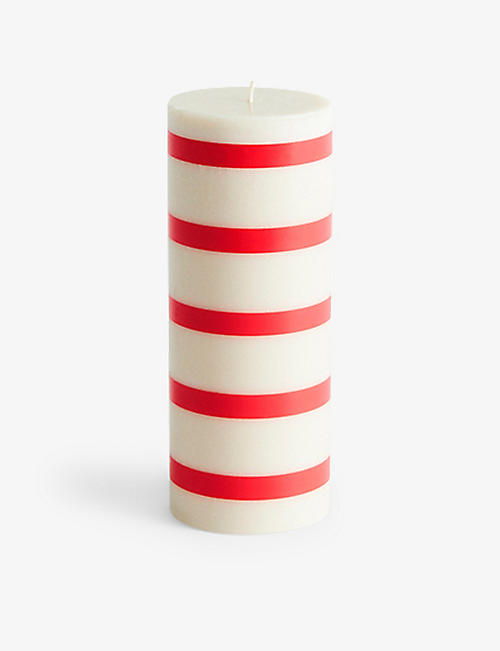 HAY: Stripe column pillar candle 15cm