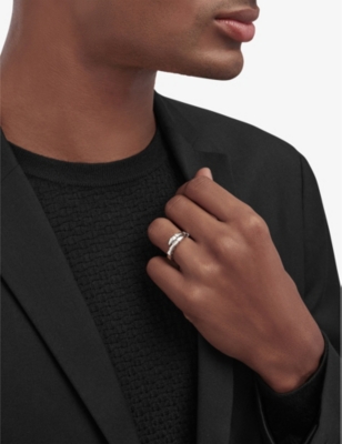 BVLGARI: Serpenti Viper 18ct white-gold ring