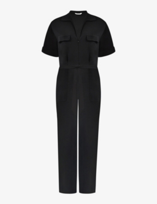 RO&ZO: Short-sleeved woven jumpsuit