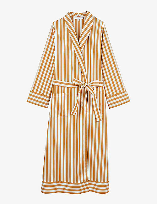 LAURENCE TAVERNIER: Hymne striped cotton robe