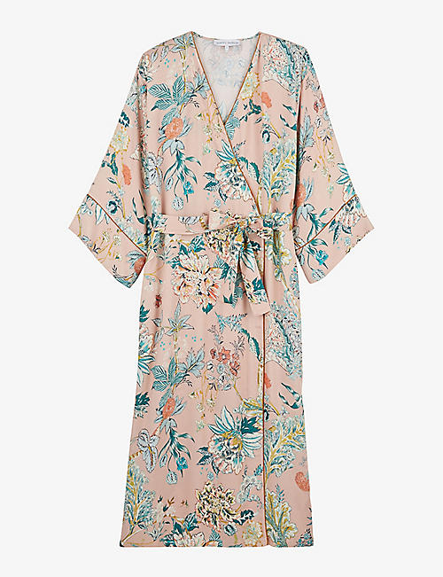 LAURENCE TAVERNIER: Golestan floral-print woven robe