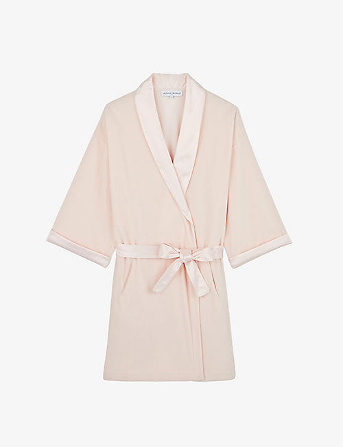 LAURENCE TAVERNIER: SAGA peak-lapel cotton-blend robe