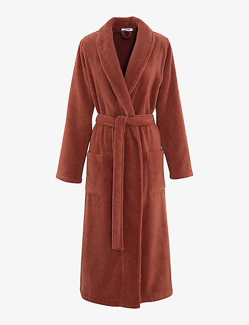 OLIVIER DESFORGES: Alizee spread-collar cotton bathrobe