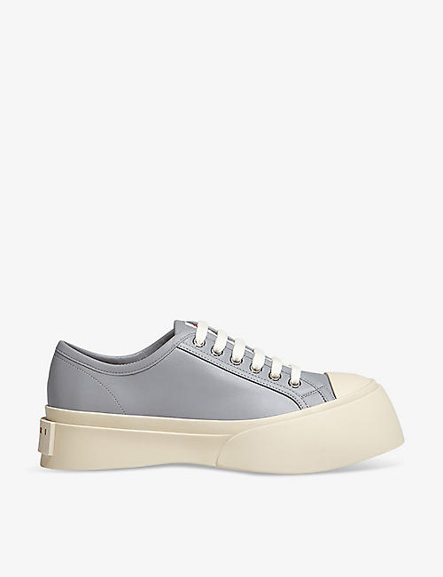 MARNI: Pablo platform-sole leather low-top trainers