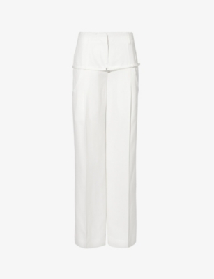 Jacquemus Le Pantalon Criollo Viscose Trousers In White