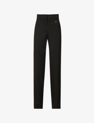 JACQUEMUS: Le Pantalon Ficelle straight-leg high-rise wool trousers