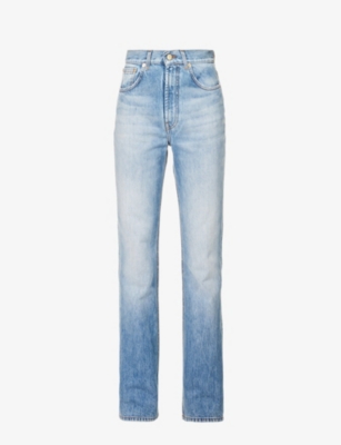 Jacquemus Blue Le Chouchou 'le De Nîmes' Jeans In Light Blue/tabac