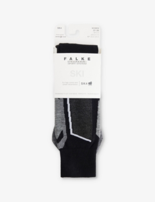 FALKE ERGONOMIC SPORT SYSTEM: SK4 Advanced contrast-panel woven knee-length socks