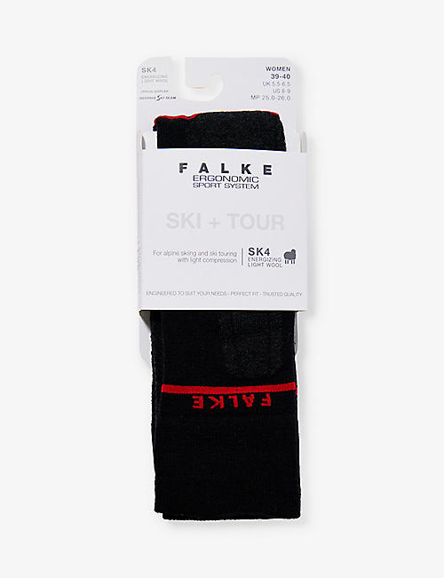FALKE ERGONOMIC SPORT SYSTEM: SK4 Energising Light knee-length wool-blend socks