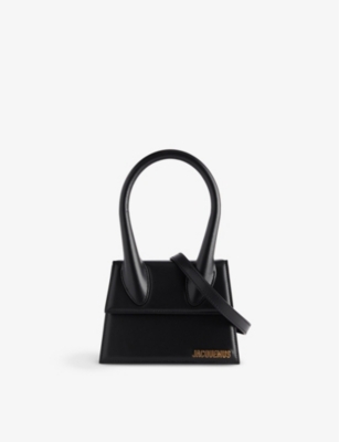 Jacquemus Black Le Chiquito Moyen Leather Crossbody Bag ModeSens