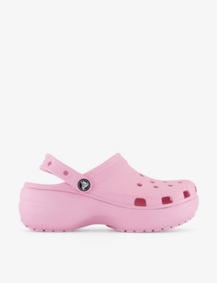 CROCS: Platform perforated rubber clogs