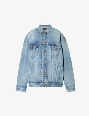 Balenciaga logo sale denim jacket