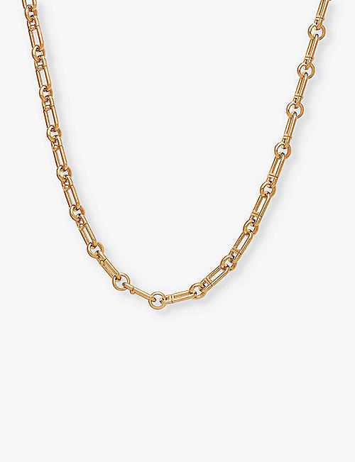 RACHEL JACKSON: Stellar 22ct yellow gold-plated sterling-silver chain necklace