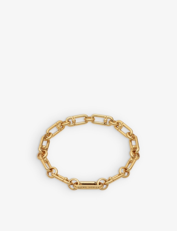 Stellar medium 22ct yellow-gold plated brass bracelet