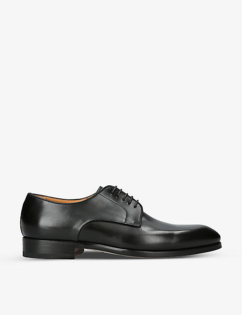 MAGNANNI: Contemporary leather Derby shoes