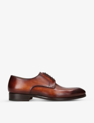 MAGNANNI: Contemporary leather Derby shoes