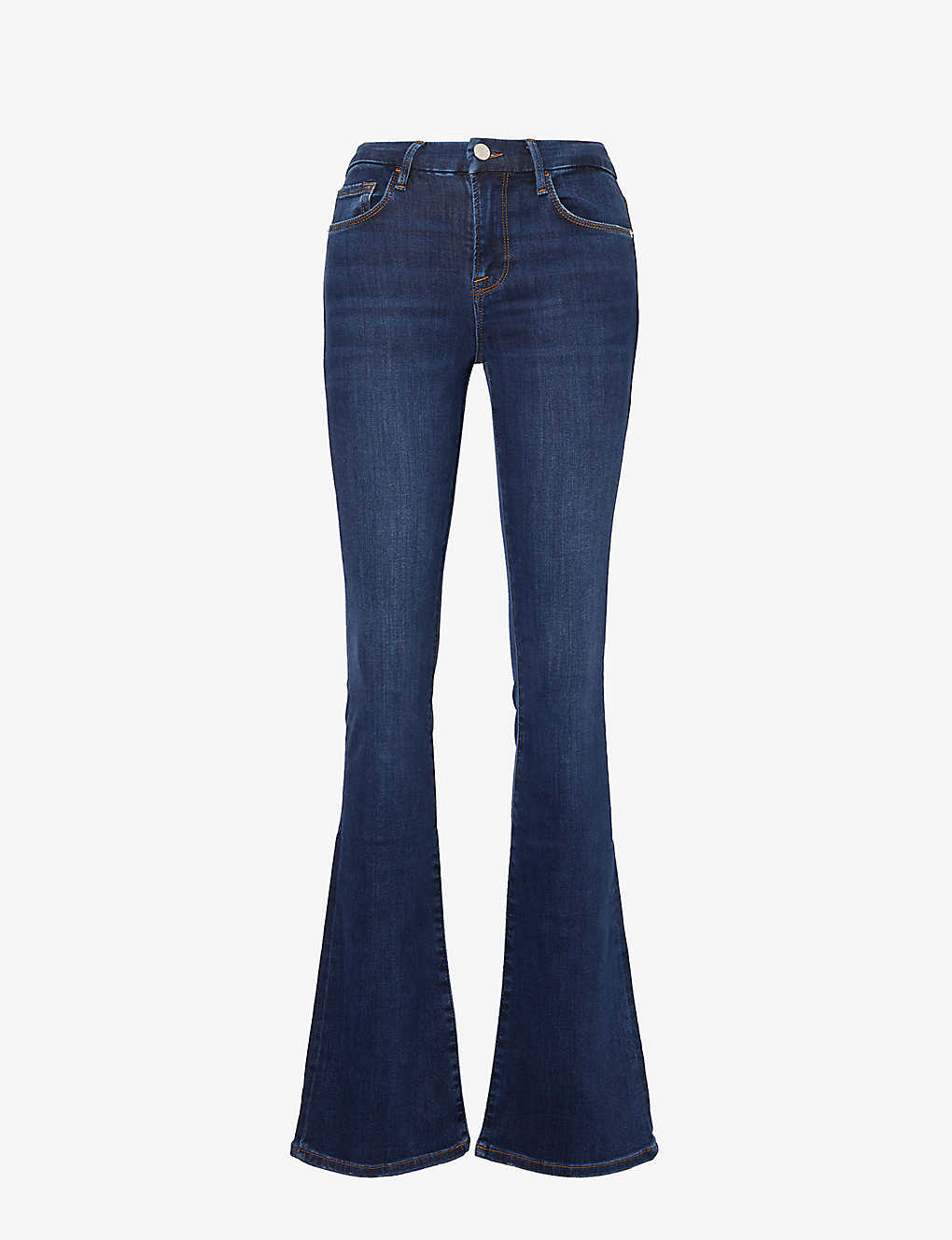Shop Frame Women's Majesty Le Crop Mini Flared-leg Mid-rise Jeans