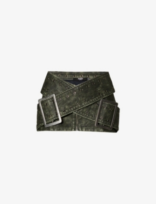 JADED LONDON - Assassin front-buckle woven mini skirt | Selfridges.com