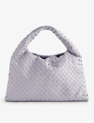 Bottega Vaneta Small Loop Gray Handbag - The Purse Ladies