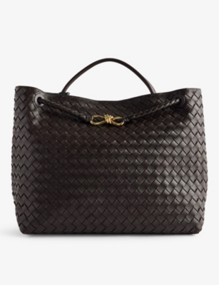 Bottega Veneta Fondant-m Brass-fond Andiamo Leather Top-handle Bag