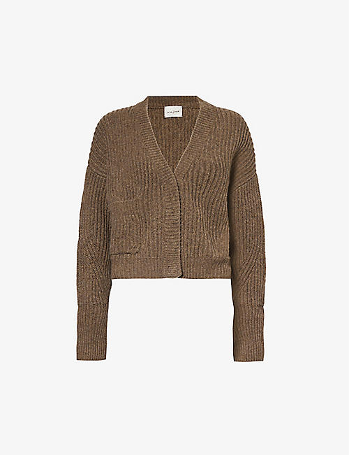 LE KASHA: Monaco V-neck organic-cashmere knitted cardigan