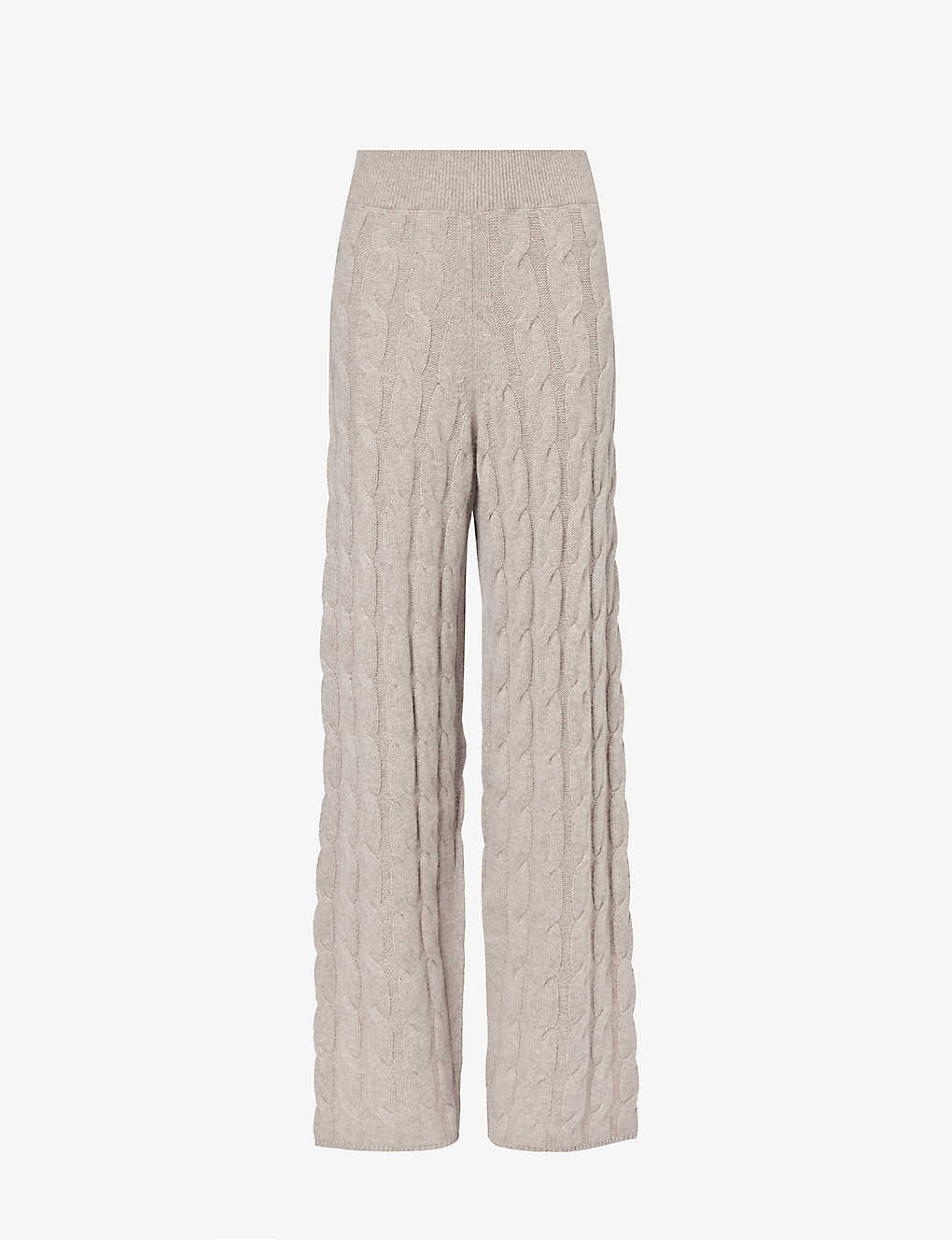 Shop Le Kasha Women's Light Brown Trevise Relaxed-fit Organic-cashmere Knitted Trousers