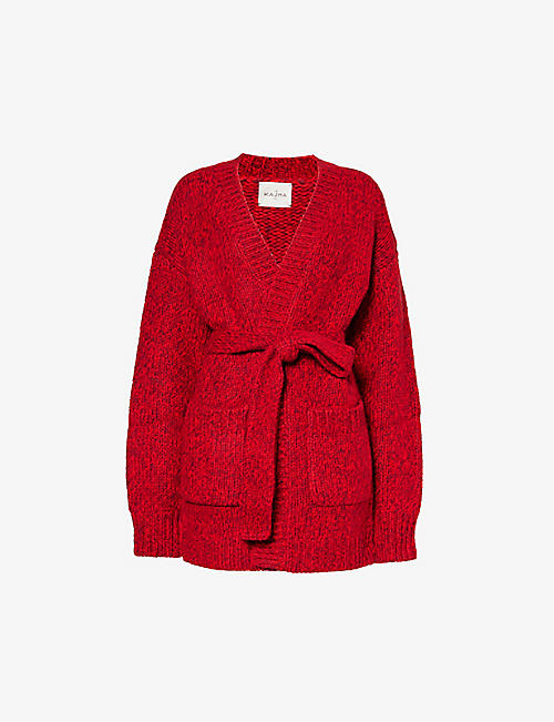 LE KASHA: Berlin belted organic-cashmere knitted cardigan