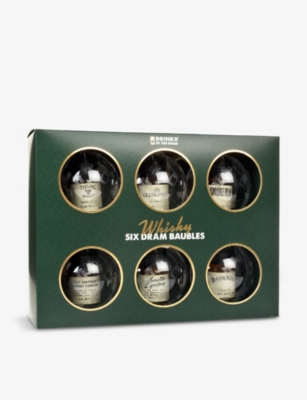 CHRISTMAS: Whisky Christmas decorations pack of six 180ml