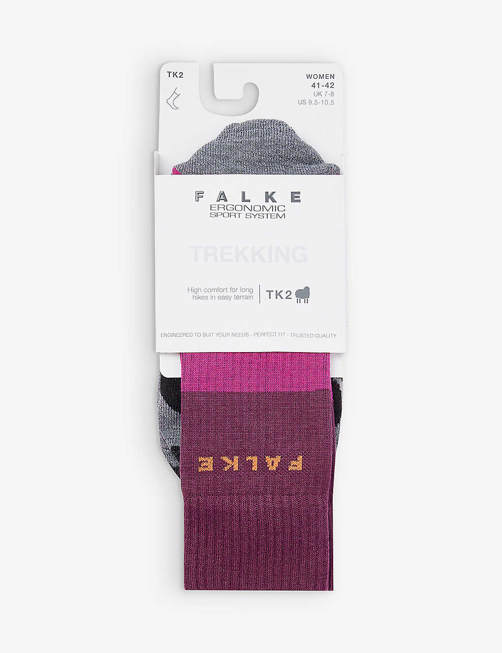 Falke Tk2 Explore Brand-print Stretch-woven Ankle Socks In 8692 Radiant Orchid