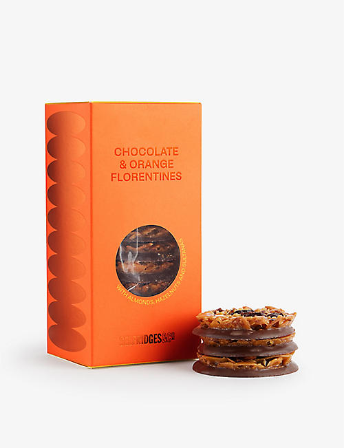 SELFRIDGES SELECTION: Dark Chocolate Orange Florentines 205g