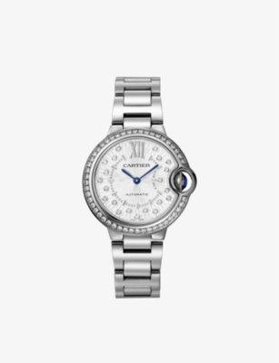 Cartier Silver Crw4bb0035 Ballon Bleu De Stainless-steel And 0.57ct Diamond Automatic Watch