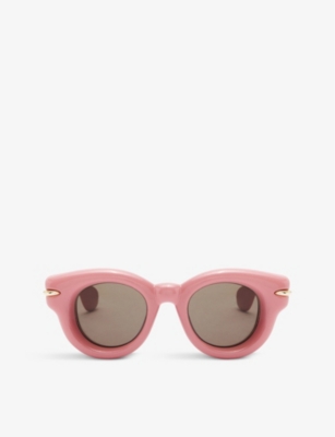 Inflated cateye sunglasses in nylon Dusty Pink - LOEWE