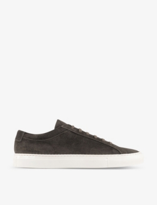 Common Projects Original Achilles Waxed-suede Sneakers In Warm Grey Waxed Suede
