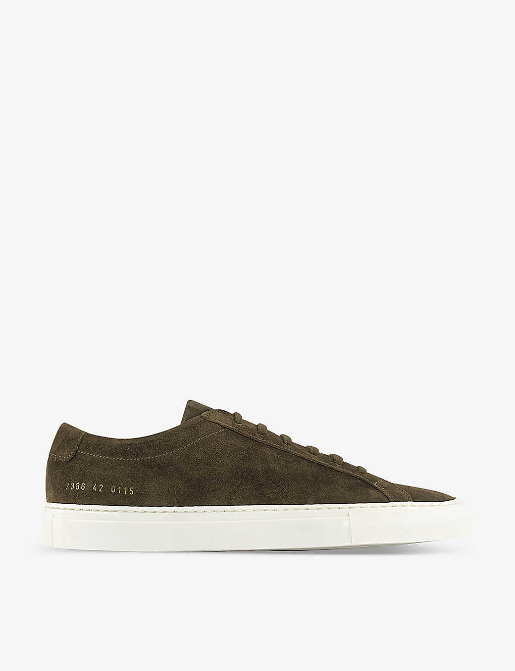 Common Projects Mens Tobacco Suede Achilles Chunky-sole Suede Low-top Trainers