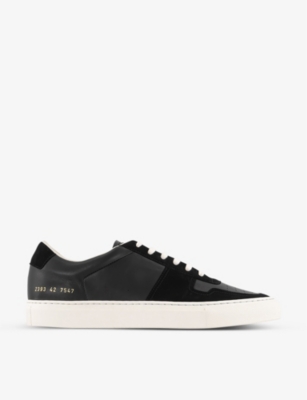 COMMON PROJECTS Bball suede and leather low top trainers