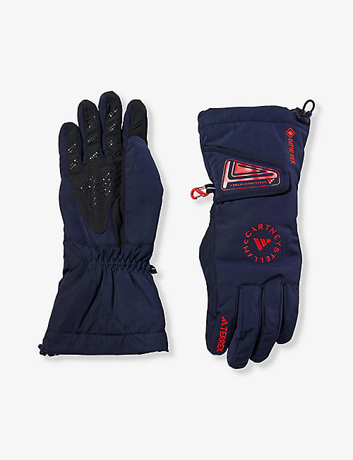 ADIDAS BY STELLA MCCARTNEY: Waterproof branded recycled-polyester gloves