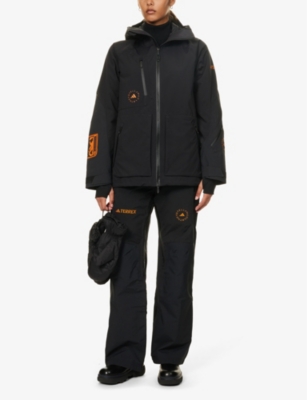 Shop Adidas By Stella Mccartney Women's Black X Terrex Truenature Insulated Regular-fit Recycled-polyeste