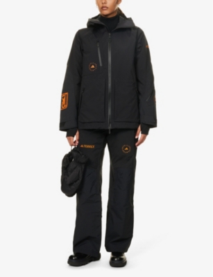 Adidas By Stella Mccartney Womens Black X Terrex Truenature Insulated Regular-fit Recycled-polyester In Black