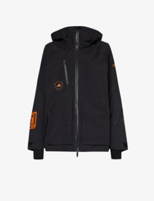 Adidas By Stella Mccartney Womens Black X Terrex Truenature Insulated Regular-fit Recycled-polyester In Black