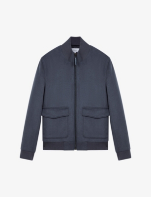REISS: Shuffle patch-pocket wool-blend jacket