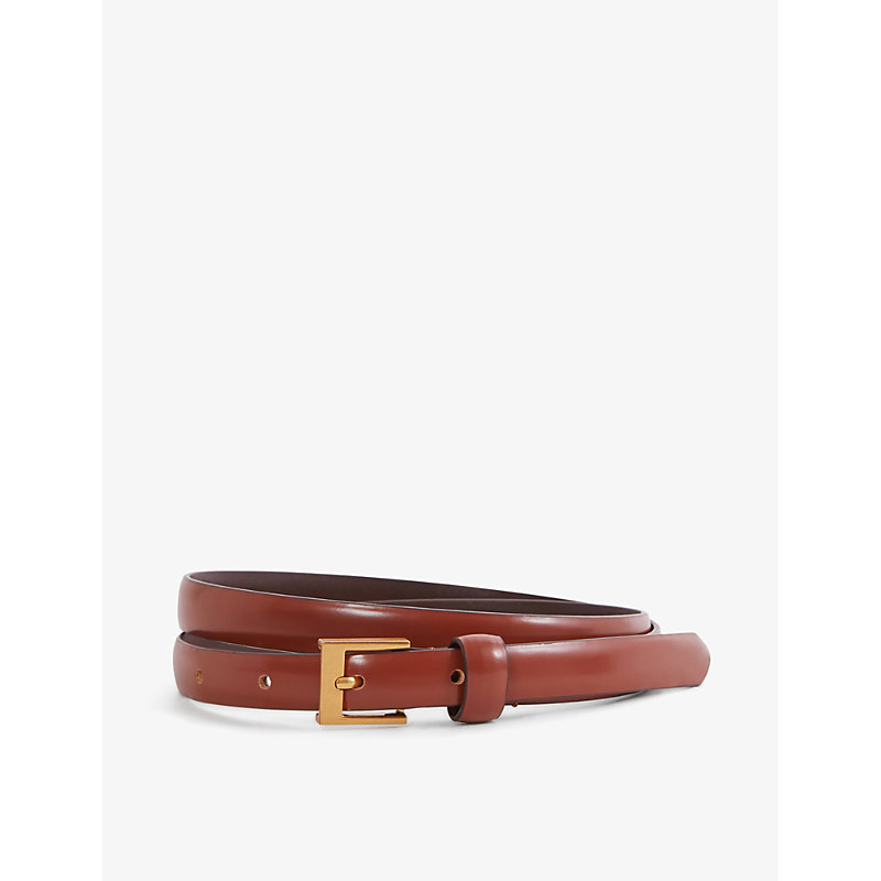 Reiss Womens Tan Holly Leather Belt