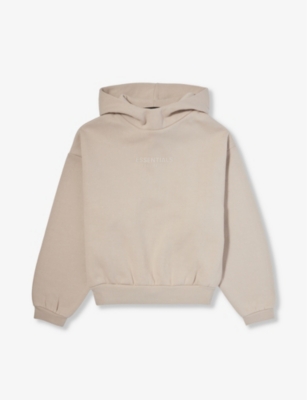 FEAR OF GOD ESSENTIALS - ESSENTIALS logo-print cotton-blend hoody 2-16 years