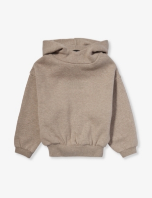 FEAR OF GOD ESSENTIALS: Kids ESSENTIALS brand-print relaxed-fit cotton-blend hoody 2-16 years