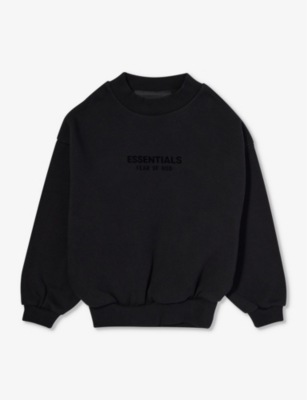 FEAR OF GOD ESSENTIALS - ESSENTIALS relaxed-fit cotton-blend sweatshirt  2-16 years