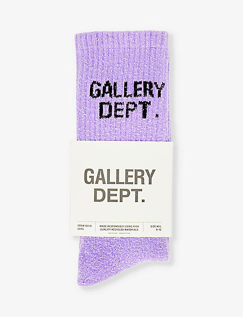 GALLERY DEPT: Clean logo-embroidered cotton crew socks