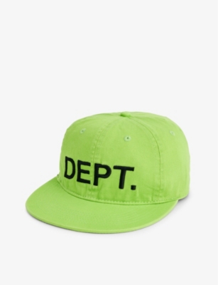 GALLERY DEPT. GALLERY DEPT MENS FLO GREEN BRAND-EMBROIDERED SIX-PANEL COTTON-CANVAS BASEBALL CAP