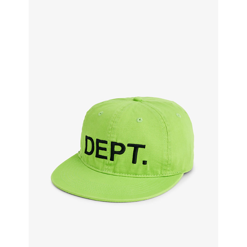 GALLERY DEPT. GALLERY DEPT MENS FLO GREEN BRAND-EMBROIDERED SIX-PANEL COTTON-CANVAS BASEBALL CAP